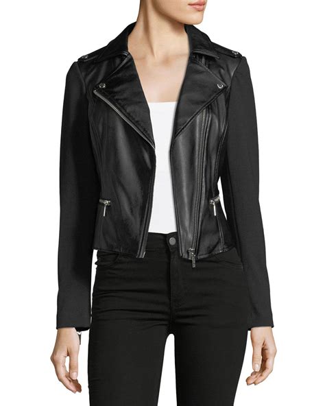 michael kors faux leather jacket womens